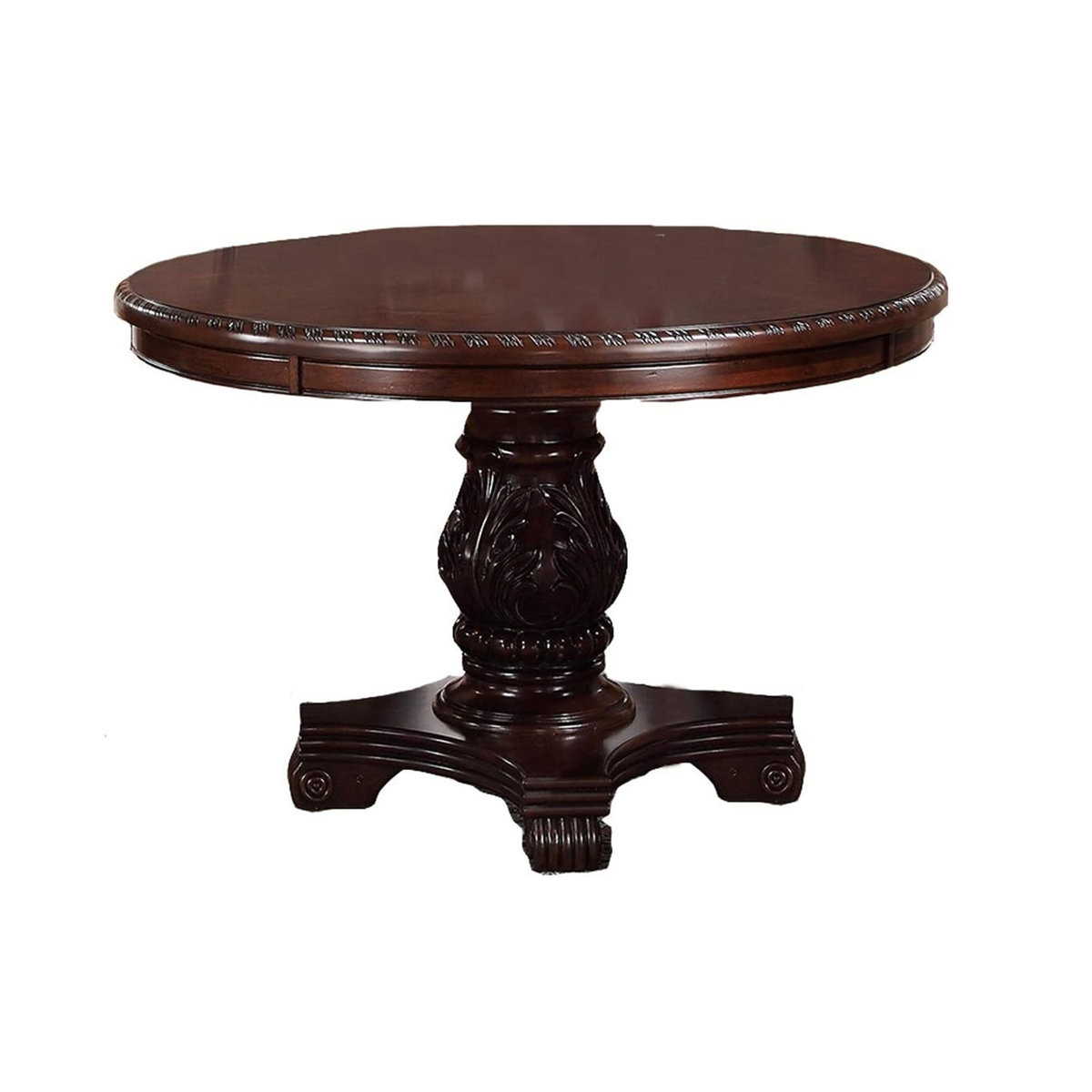 World Menagerie Majestic Formal Dining Room Table Brown 1Pc Dining ...